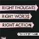 Franz Ferdinand " Right thoughts right words right action " 